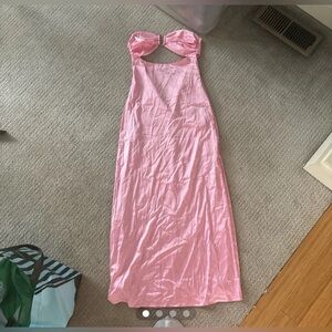 Peppermayo -Tropicana Satin Maxi Dress - Candy